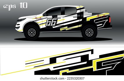 abstract background design for car wrap of 4x4 truck, rally, van, suv and other cars