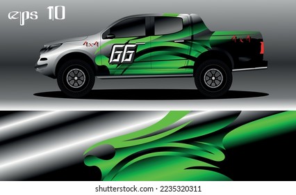diseño de fondo abstracto para el envoltorio de coches de camiones 4x4, rally, van, suv y otros coches