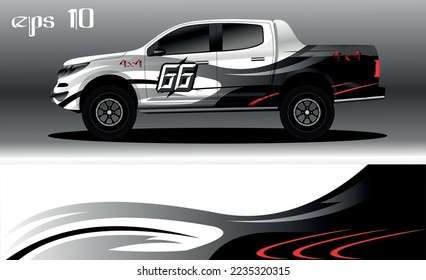 abstract background design for car wrap of 4x4 truck, rally, van, suv and other cars