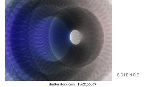 Abstrakter Hintergrund. Design für Karte, Einladung oder Poster. Vektorgrafik für Wissenschaft, Chemie oder Bildung. 
