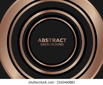 Abstract background design circle pattern in bronze and black, metal texture, bronze background, pattern