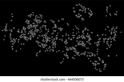 Abstract background design with circles. Vector illustration.