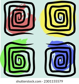 Abstract background design collection, minimalist poster, social media promotion content. Vector illustration. modern abstract pastel colors.