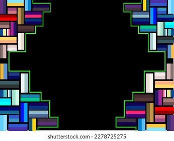 abstract background for design. colorful and black
