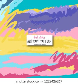 Abstract background design. Colorful brush strokes pattern 