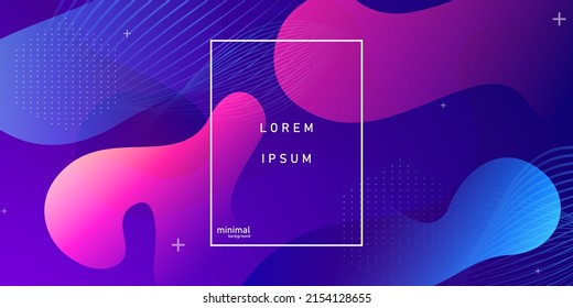 Abstract background design colorful geometric fluid shapes elements vector