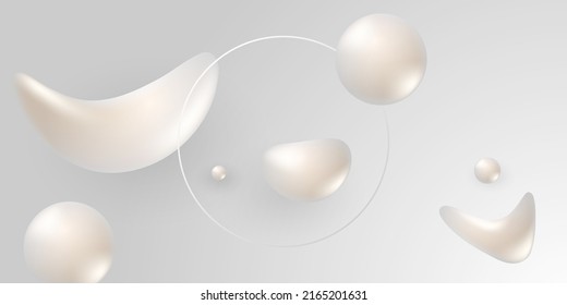 Abstract background design colorful geometric fluid shapes elements vector