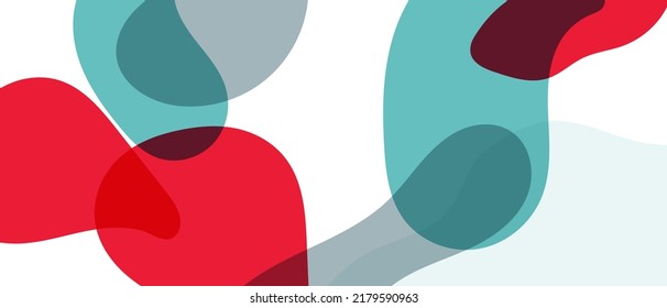 Abstract background design colorful geometric fluid shapes elements vector