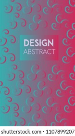 Abstract background design. Colorful halftone gradients. Future geometric patterns. Colorful gradients minimalist vector. Soft gradients. Elegant modern cover design. Dynamic art vector.