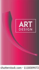 Abstract background design. Colorful halftone gradients. Future geometric patterns. Colorful gradients minimalist vector. Soft gradients. Elegant modern cover design. Dynamic art vector.