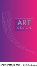 Abstract background design. Colorful halftone gradients. Future geometric patterns. Colorful gradients minimalist vector. Soft gradients. Elegant modern cover design. Dynamic art vector.