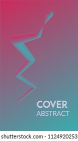 Abstract background design. Colorful halftone gradients. Future geometric patterns. Colorful gradients minimalist vector. Soft gradients. Elegant modern cover design. Dynamic art vector.