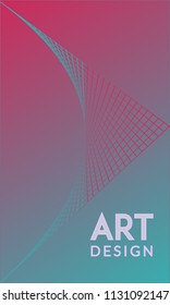 Abstract background design. Colorful halftone gradients. Future geometric patterns. Colorful gradients minimalist vector. Soft gradients. Elegant modern cover design. Dynamic art vector.