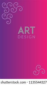 Abstract background design. Colorful halftone gradients. Future geometric patterns. Colorful gradients minimalist vector. Soft gradients. Elegant modern cover design. Dynamic art vector.