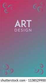 Abstract background design. Colorful halftone gradients. Future geometric patterns. Colorful gradients minimalist vector. Soft gradients. Elegant modern cover design. Dynamic art vector.