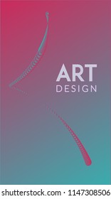 Abstract background design. Colorful halftone gradients. Future geometric patterns. Colorful gradients minimalist vector. Soft gradients. Elegant modern cover design. Dynamic art vector.