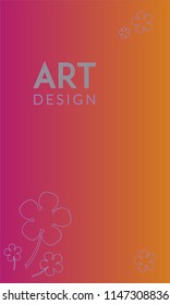Abstract background design. Colorful halftone pink yellow gradients. Future geometric patterns. Colorful gradients minimalist vector. Soft gradients. Elegant modern cover design. Dynamic art vector.