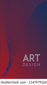 Abstract background design. Colorful halftone gradients. Future geometric patterns. Colorful gradients minimalist vector. Soft gradients. Elegant modern cover design. Dynamic art vector.