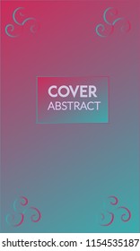 Abstract background design. Colorful halftone gradients. Future geometric patterns. Colorful gradients minimalist vector. Soft gradients. Elegant modern cover design. Dynamic art vector.