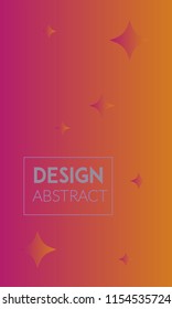 Abstract background design. Colorful halftone pink yellow gradients. Future geometric patterns. Colorful gradients minimalist vector. Soft gradients. Elegant modern cover design. Dynamic art vector.