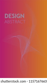 Abstract background design. Colorful halftone pink yellow gradients. Future geometric patterns. Colorful gradients minimalist vector. Soft gradients. Elegant modern cover design. Dynamic art vector.