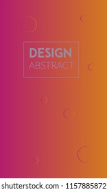 Abstract background design. Colorful halftone pink yellow gradients. Future geometric patterns. Colorful gradients minimalist vector. Soft gradients. Elegant modern cover design. Dynamic art vector.