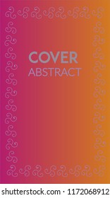 Abstract background design. Colorful halftone pink yellow gradients. Future geometric patterns. Colorful gradients minimalist vector. Soft gradients. Elegant modern cover design. Dynamic art vector.