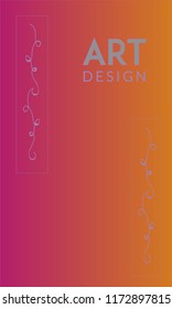 Abstract background design. Colorful halftone pink yellow gradients. Future geometric patterns. Colorful gradients minimalist vector. Soft gradients. Elegant modern cover design. Dynamic art vector.