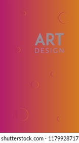 Abstract background design. Colorful halftone pink yellow gradients. Future geometric patterns. Colorful gradients minimalist vector. Soft gradients. Elegant modern cover design. Dynamic art vector.