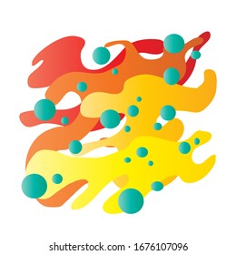 Abstract background design in colorful modish style