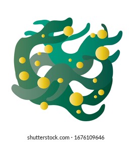 Abstract background design in colorful modish style