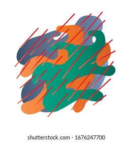 Diseño de fondo abstracto en estilo mestizo colorido