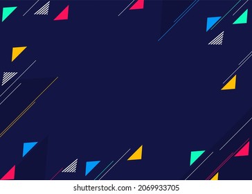 diseño de fondo abstracto con formas triangulares coloridas