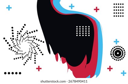 Projeto de fundo abstrato, o fundo colorido usa para publicidade, página do livro, pinturas, impressão, fundos móveis, livro, capas, protetores de tela, página da web,