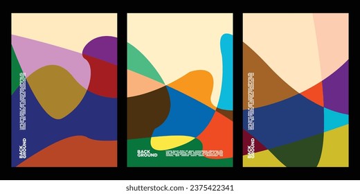 Diseño de fondo abstracto, vector colorido