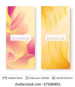 Abstract background design. Colorful waves on light backdrop. Vector illustration.