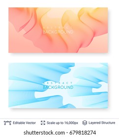Abstract background design. Colorful waves on light backdrop. Vector illustration.