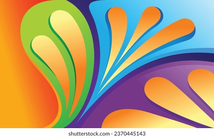 Abstraktes Hintergrunddesign mit bunten Formen