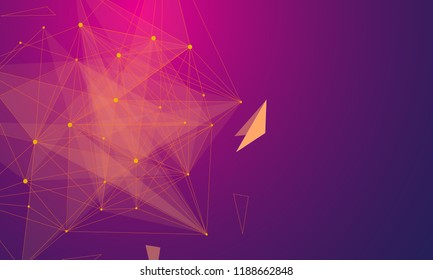 Abstract background for design concept technology and networking science
