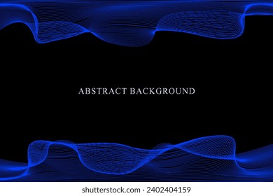 Abstract background design with dark blue line pattern. prestigious gift certificate. Vector Illustration.