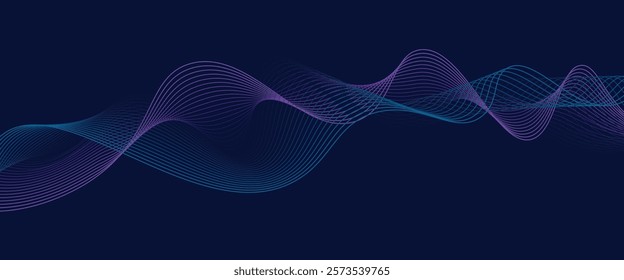 Abstract background design with diagonal blue and pink or purple line pattern. Vector horizontal format for digital luxury business banner, contemporary cover, luxury premium.