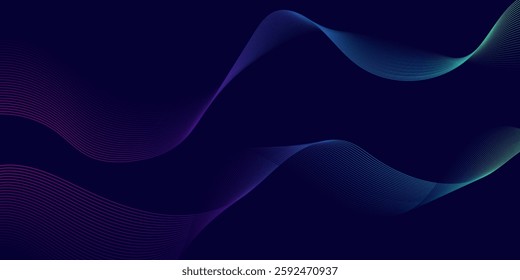 Abstract background design with diagonal blue and pink or purple line pattern. Vector horizontal format for digital luxury business banner, contemporary cover, luxury premium.