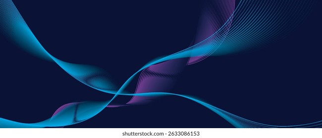 Abstract background design with diagonal blue and pink or purple line pattern. Vector horizontal format for digital luxury business banner, contemporary cover, luxury premium.