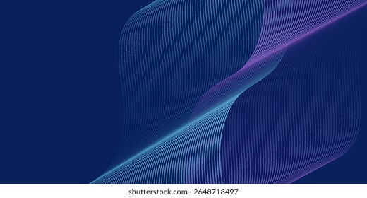 Abstract background design with diagonal blue and pink or purple line pattern. horizontal format for digital   cocept