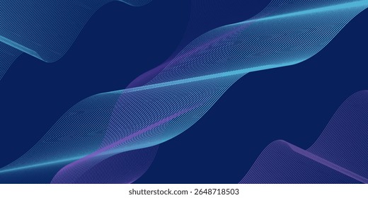 Abstract background design with diagonal blue and pink or purple line pattern. horizontal format for digital   cocept simple modern art