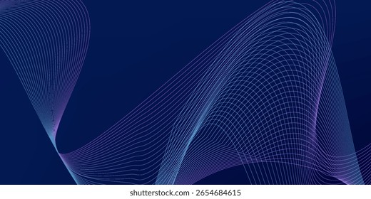 Abstract background design with diagonal blue and pink or purple line pattern. 