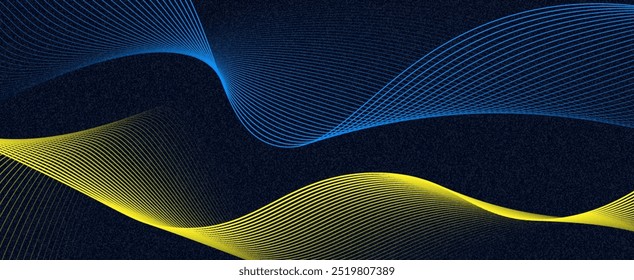Abstract background design with diagonal curve line pattern. Vector horizontal format for digital luxury business banner, contemporary cover, luxury premium. Smooth wave background minimalist elegant