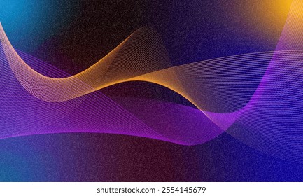 Abstract background design with diagonal curve line pattern. Vector horizontal format for digital luxury business banner, contemporary cover, luxury premium. Smooth wave background minimalist elegant