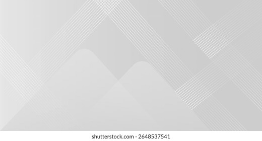 Abstract background design with diagonal line pattern in grey colour. Vector white horizontal template.Suit for business banner, header, report, corporate, institution, party, festive, seminar