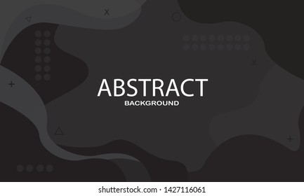 Abstract background design. Dynamic black textured background. Minimal geometric background. Dynamic fluid shapes composition with Modern Abstract design. Vector illustration